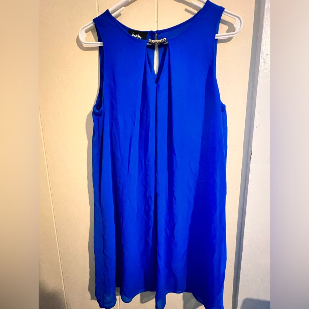Blue tank top style dress